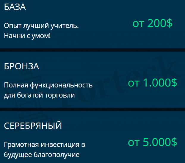 Kortex – кухонное подобие брокера