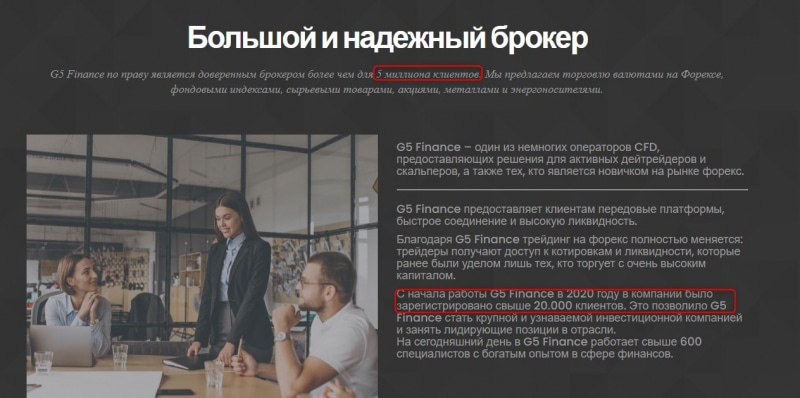 G5 Finance: отзывы, реальные факты о брокере