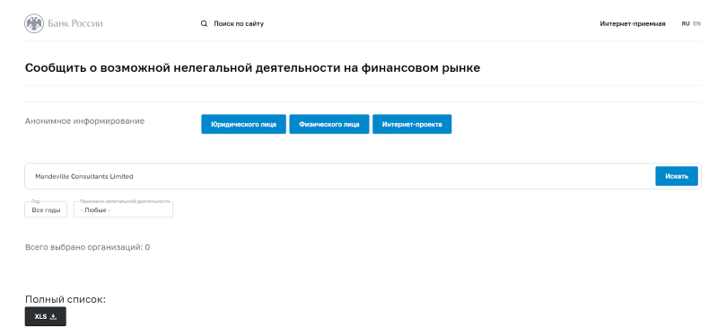 Mandeville Consultants Limited: отзывы трейдеров о заработке на платформе