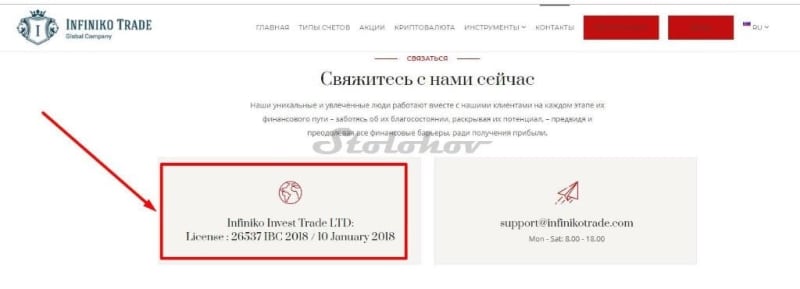 Отзыв о Infiniko Trade: очередной мошенник под видом реального брокера