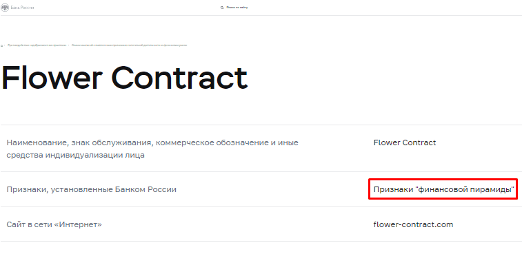 Вся информация о компании Flower Contract 