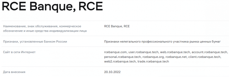 Полный обзор брокера RCE Banque 