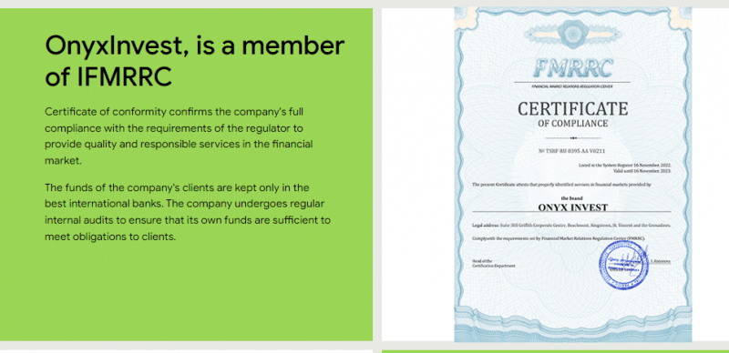 Полный обзор брокера Onyx Invest 
