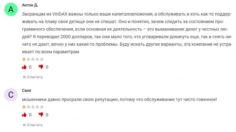 Vindax – шарашкина контора или надежная биржа?