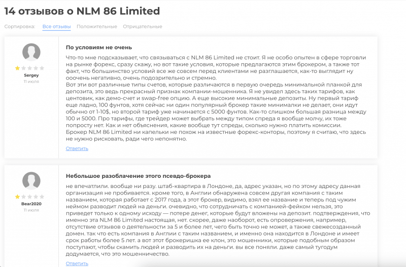 NLM 86 Limited