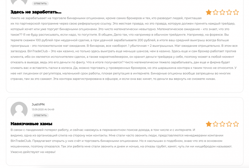 Платформа Bintrade — проверка, жалобы клиентов, отзывы