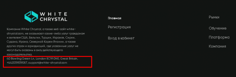 Полный обзор брокера White Chrystal 