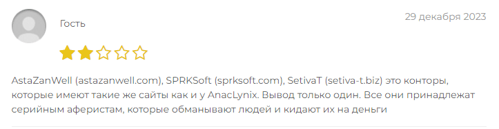 Проект AnacLynix — отзывы, разоблачение