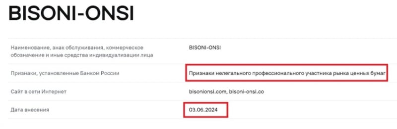 Обзор брокера Bisoni Onsi, отзывы реальных трейдеров. Как вернуть деньги на карту?